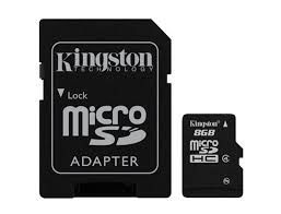 Memoria Micro SD de 8G